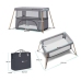 Kinderkraft Movi Grey wooden Манеж-Кровать 2в1