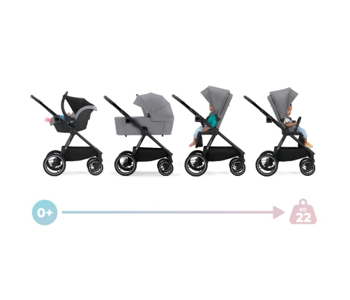 Kinderkraft Nea Bērnu Ratiņi 2in1 Deep Grey