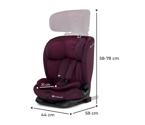 Kinderkraft Oneto 3 I-Size Cherry Pearl Детское автокресло 9-36 кг