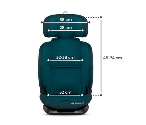 Kinderkraft Oneto 3 I-Size Harbor Blue Bērnu Autokrēsls 9-36 kg