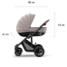 Kinderkraft Prime Beige Bērnu Ratiņi 3in1