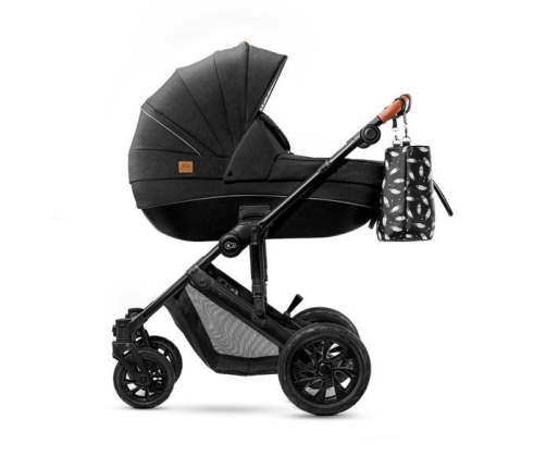 Kinderkraft Prime Black Bērnu Ratiņi 2in1