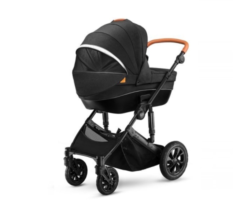 Kinderkraft Prime Black Bērnu Ratiņi 2in1