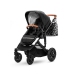 Kinderkraft Prime Black Bērnu Ratiņi 2in1