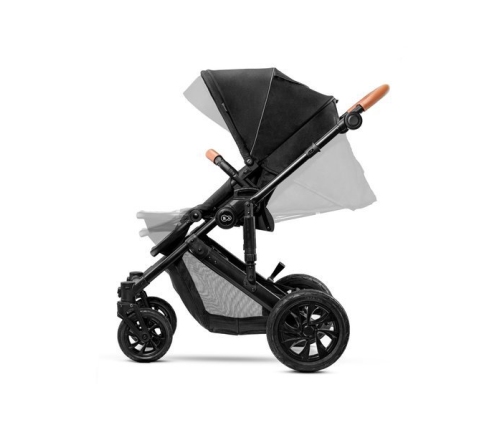 Kinderkraft Prime Black Bērnu Ratiņi 2in1