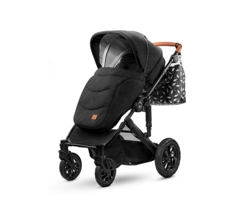 Kinderkraft Prime Black Bērnu Ratiņi 2in1