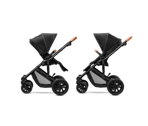 Kinderkraft Prime Black Bērnu Ratiņi 2in1