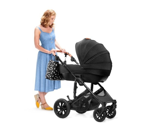 Kinderkraft Prime Black Bērnu Ratiņi 3in1