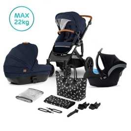 Kinderkraft Prime Deep Navy Bērnu Ratiņi 3in1