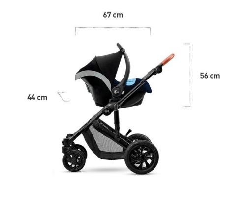 Kinderkraft Prime Deep Navy Bērnu Ratiņi 3in1