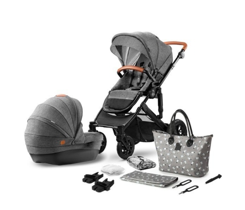 Kinderkraft Prime Grey Детская Коляска 2 в 1