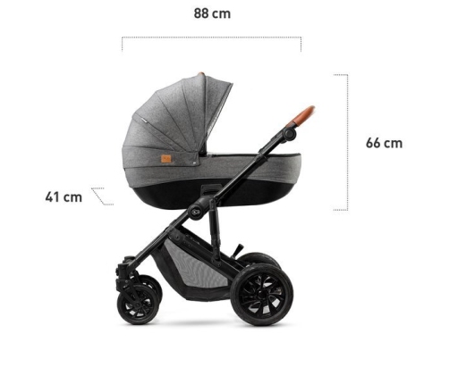 Kinderkraft Prime Grey Детская Коляска 2 в 1