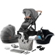 Kinderkraft Prime Grey Bērnu Ratiņi 3in1