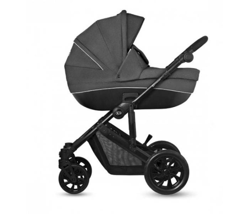 Kinderkraft Prime Lite Black Anthracite Bērnu Ratiņi 3in1