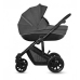 Kinderkraft Prime Lite Black Anthracite Bērnu Ratiņi 3in1