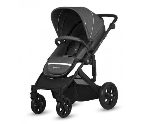 Kinderkraft Prime Lite Black Anthracite Bērnu Ratiņi 3in1