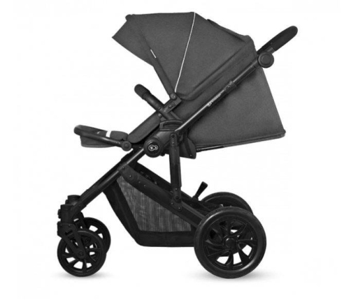 Kinderkraft Prime Lite Black Anthracite Bērnu Ratiņi 3in1