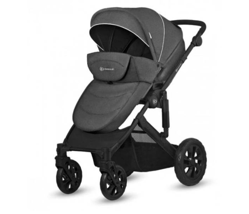 Kinderkraft Prime Lite Black Anthracite Bērnu Ratiņi 3in1