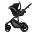 Kinderkraft Prime Lite Black Anthracite Bērnu Ratiņi 3in1