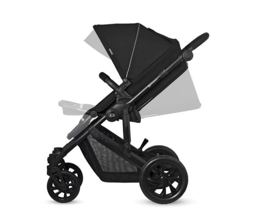 Kinderkraft Prime Lite Black Bērnu Ratiņi 2in1