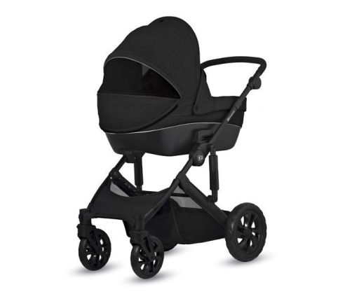 Kinderkraft Prime Lite Black Bērnu Ratiņi 2in1