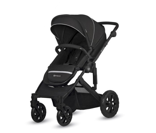 Kinderkraft Prime Lite Black Bērnu Ratiņi 2in1