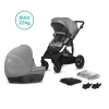 Kinderkraft Prime Lite Grey Bērnu Ratiņi 2in1