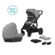 Kinderkraft Prime Lite Grey Bērnu Ratiņi 2in1