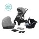 Kinderkraft Prime Lite Grey Bērnu Ratiņi 3in1