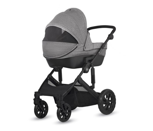 Kinderkraft Prime Lite Grey Bērnu Ratiņi 3in1