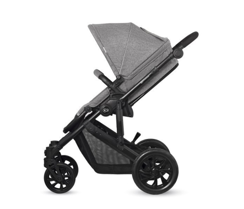 Kinderkraft Prime Lite Grey Bērnu Ratiņi 3in1