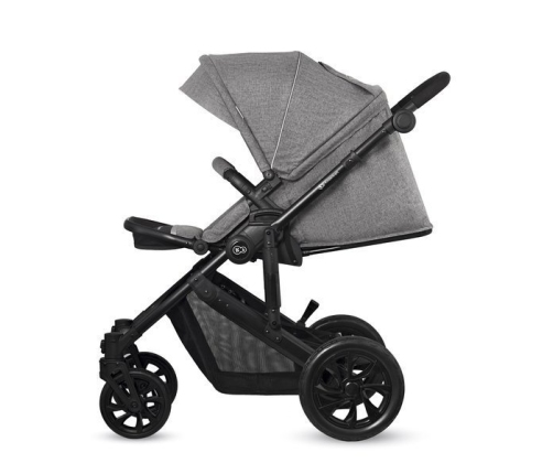 Kinderkraft Prime Lite Grey Bērnu Ratiņi 3in1