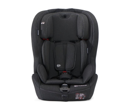 Kinderkraft Safety-Fix Black Bērnu Autokrēsls 9-36 kg