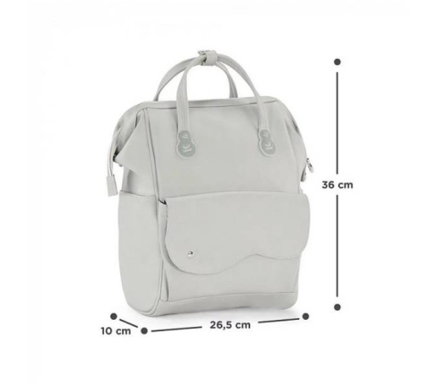 Kinderkraft Treasurepack Nature Vibes Grey Māmiņas mugursoma - Ratu soma