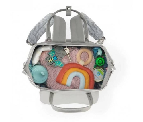 Kinderkraft Treasurepack Nature Vibes Grey Māmiņas mugursoma - Ratu soma