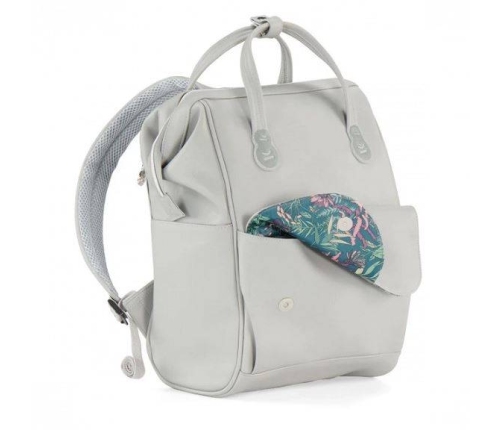 Kinderkraft Treasurepack Nature Vibes Grey Māmiņas mugursoma - Ratu soma