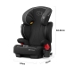 Kinderkraft Unity Black Bērnu Autokrēsls 15-36 kg