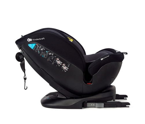 Kinderkraft Xpedition 2 I-size Black Bērnu Autokrēsls 0-36 kg