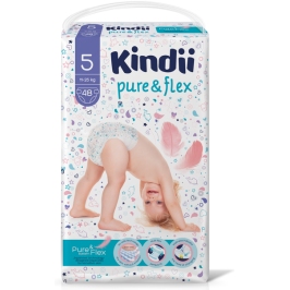 Kindii Pure&Flex подгузники XL 5 размер 48 шт.