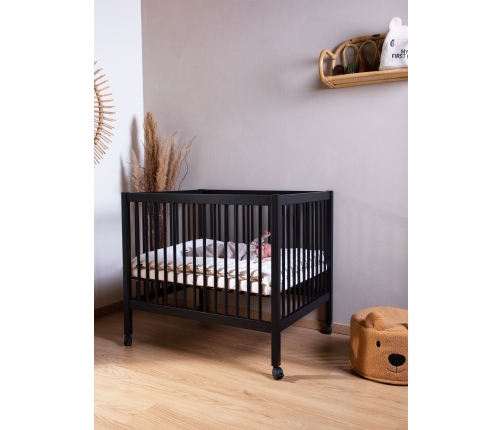 Koka manēža sētiņa Childhome Playpen 97 Wood Black