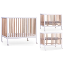 Koka manēža sētiņa Childhome Playpen 97 Wood White Natural