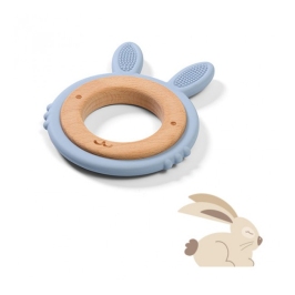 Koka Silikona zobu riņķis-masētājs BabyOno RABBIT 1076/03