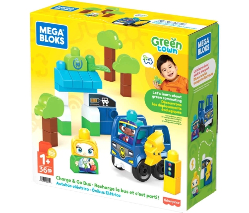 Konstruktors Fisher Price Mega Bloks Green Town Charge & Go HDX90