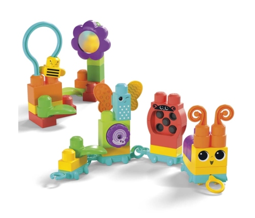 Konstruktors Sensoru 30 gb. Fisher Price Mega Bloks Move N Groove Caterpillar HKN44