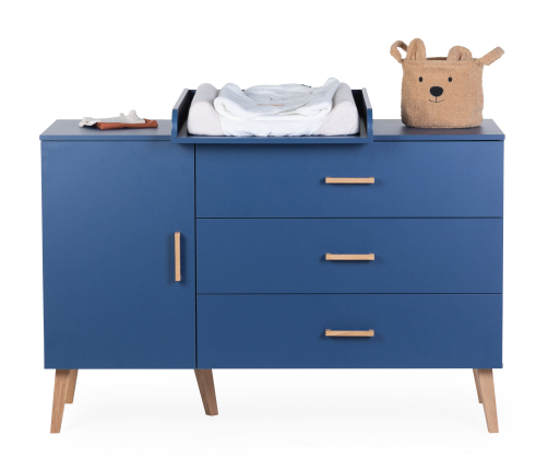 Kumode ar pārtinamo galdiņu Childhome Bold Blue