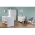 Комод CHILDHOME Quadro White 3 Drawers + Changing Unit