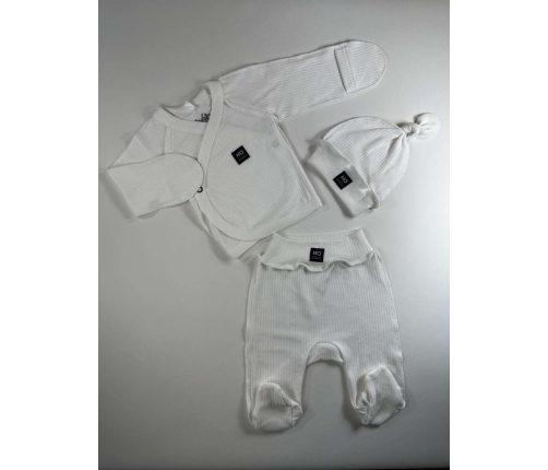 La Bebe Baby Set White Детский комплект из 3 частей 100% хлопок