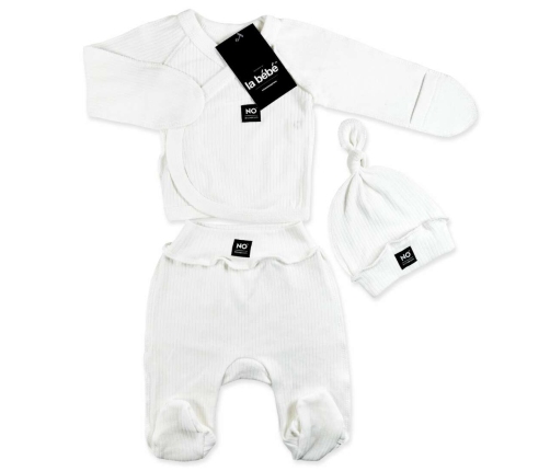 La Bebe Baby Set White Детский комплект из 3 частей 100% хлопок