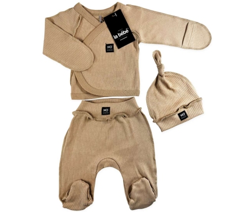 La Bebe Baby Set Cappuccino Детский комплект из 3 частей 100% хлопок