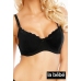 La Bebe Boutique Lingerie Cotton Black Бюстгальтер для кормления с отстёгивающейся плотной чашкой